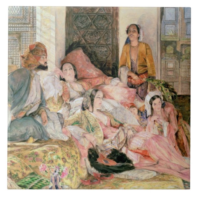Azulejo De Cerâmica Harem, c.1850 (Frente)