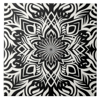 Azulejo De Cerâmica Harmonia B&W (sem borda)