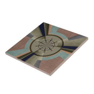 Azulejo De Cerâmica Harmonia de Cores Abstratas Modernas Arte Gráfica