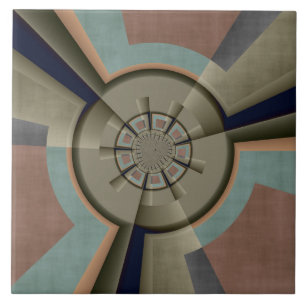 Azulejo De Cerâmica Harmonia de Cores Abstratas Modernas Arte Gráfica