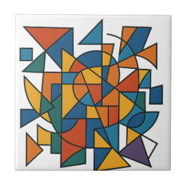 Azulejo De Cerâmica Harmonia Geométrica