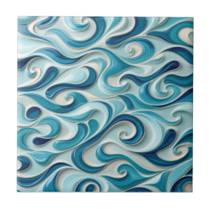 Azulejo De Cerâmica Harmonia Oceânica