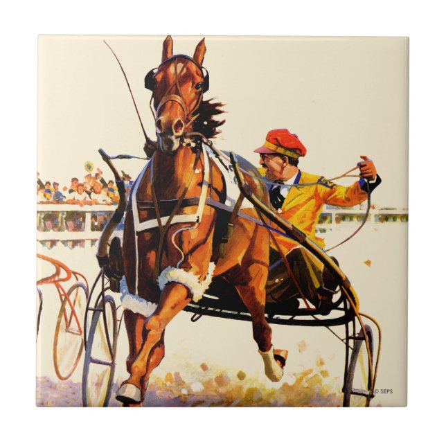 Azulejo De Cerâmica Harness Race (Frente)