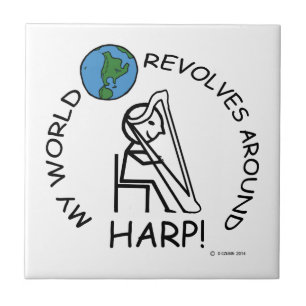 Azulejo De Cerâmica Harp - O Mundo Revola-se