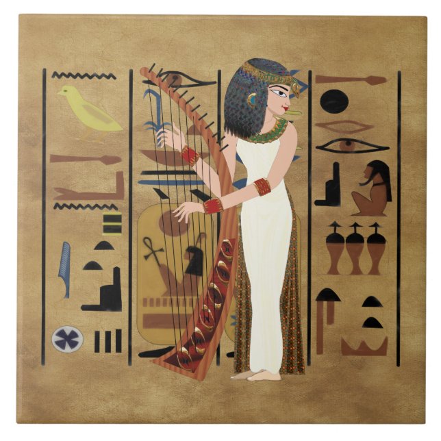 Azulejo De Cerâmica Harpist (Frente)