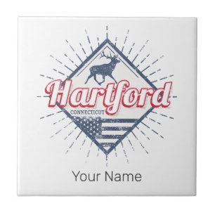 Azulejo De Cerâmica Hartford City Connecticut EUA