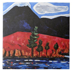 Azulejo De Cerâmica Hartley - Monte Katahdin, Maine, Estados Unidos
