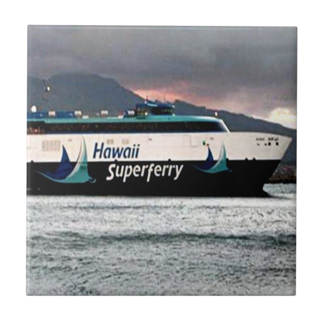 Azulejo De Cerâmica Hawaii Superferry (Frente)