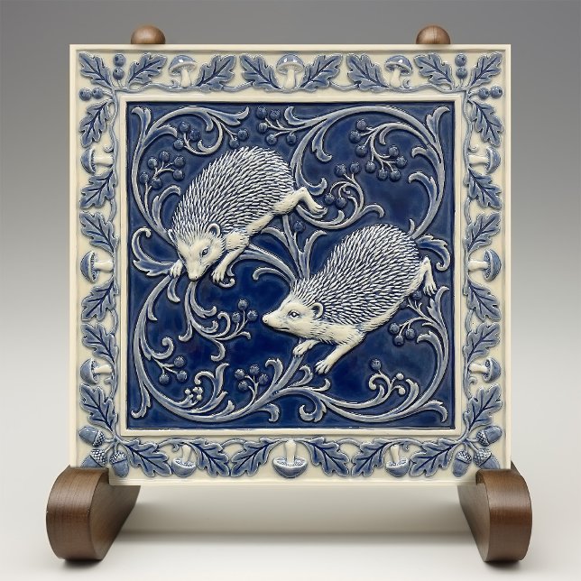 Azulejo De Cerâmica Hedgehogs Arts & Crafts Wall Decor (Criador carregado)