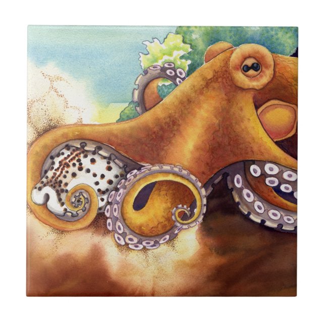 Azulejo De Cerâmica He'e e Cowry (Frente)