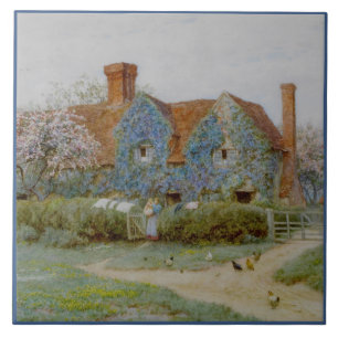 Azulejo De Cerâmica Helen Allingham Buckinghamshire House em Penn Str