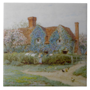Azulejo De Cerâmica Helen Allingham Buckinghamshire House em Penn Stre