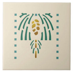 Azulejo De Cerâmica Helen "Pinecone adoptivo "