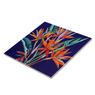 Azulejo De Cerâmica Heliconia Céu
