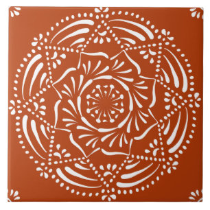 Azulejo De Cerâmica Henna Mandala