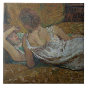 Azulejo De Cerâmica Henri de Toulouse-Lautrec dois amigos (pastel)