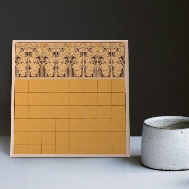 Azulejo De Cerâmica Henri Privat-Livemont Wall Decor Art Nouveau (Criador carregado)