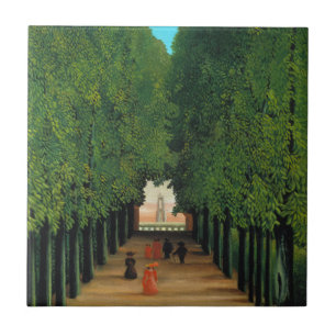 Azulejo De Cerâmica Henri Rousseau, Avenida no Parque na Nuvem Santo
