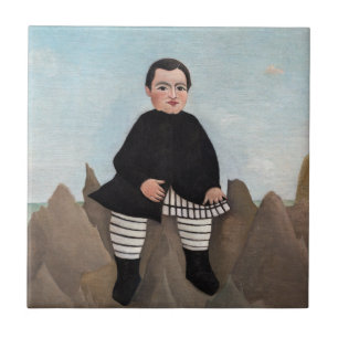 Azulejo De Cerâmica Henri Rousseau - Menino nas Rochas