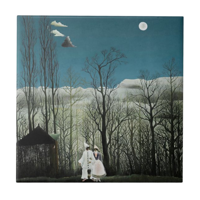 Azulejo De Cerâmica Henri Rousseau - Noite do Carnaval (Frente)