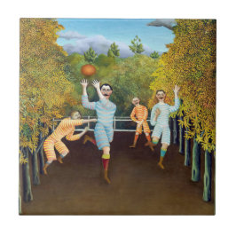 Azulejo De Cerâmica Henri Rousseau - Os Jogadores De Futebol