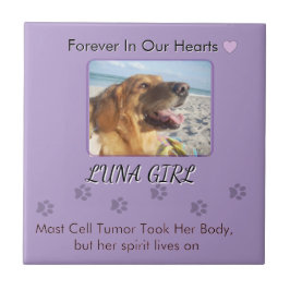 Azulejo De Cerâmica Her Memory in Gentle Purple