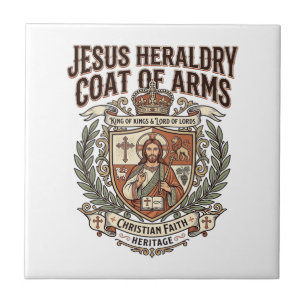 Azulejo De Cerâmica Heráldica de Jesus Brasão de Armas Jesus Heráldica
