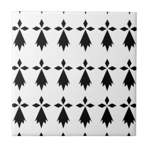 Azulejo De Cerâmica hermine bandeira Bretanha