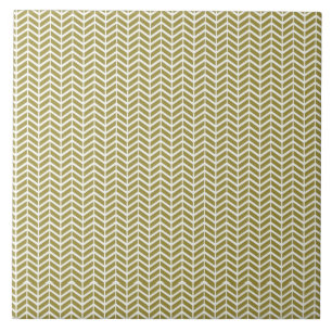 Azulejo De Cerâmica Herringbone Dourado