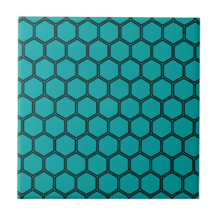 Azulejo De Cerâmica Hexágono 3 da cerceta