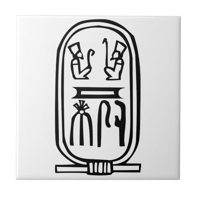 Azulejo De Cerâmica Hieroglifo egípcio (Frente)