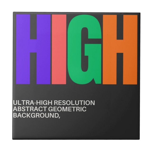 Azulejo De Cerâmica High-Resolution Abstract Art (Frente)