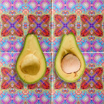 Azulejo De Cerâmica Hippie Boho Kaleidoscópico Arte Fractal Colorida<br><div class="desc">Design decorativo,  vibrante e único,  com um padrão sem costura feito de formas geométricas em tons de rosa,  roxo,  azul,  vermelho e amarelo.</div>