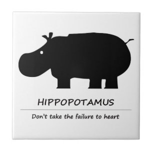 Azulejo De Cerâmica Hippopotamus