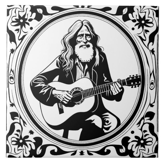 Azulejo De Cerâmica Hippy (Frente)