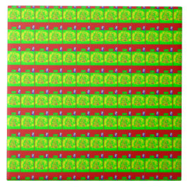 Azulejo De Cerâmica História de Natal Festiva "Feliz"