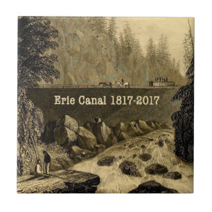 Azulejo De Cerâmica Histórica do Canal do Erie Bicentenário