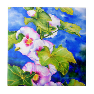 Azulejo De Cerâmica Hollyhocks
