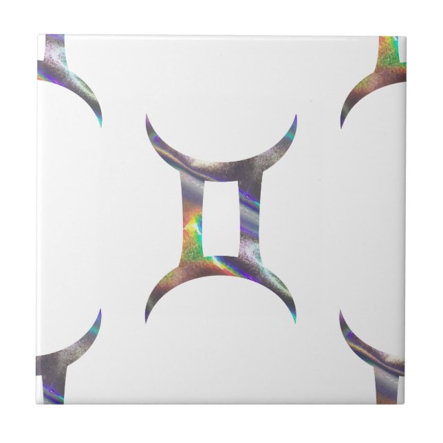 Azulejo De Cerâmica holograma Gemini (Frente)