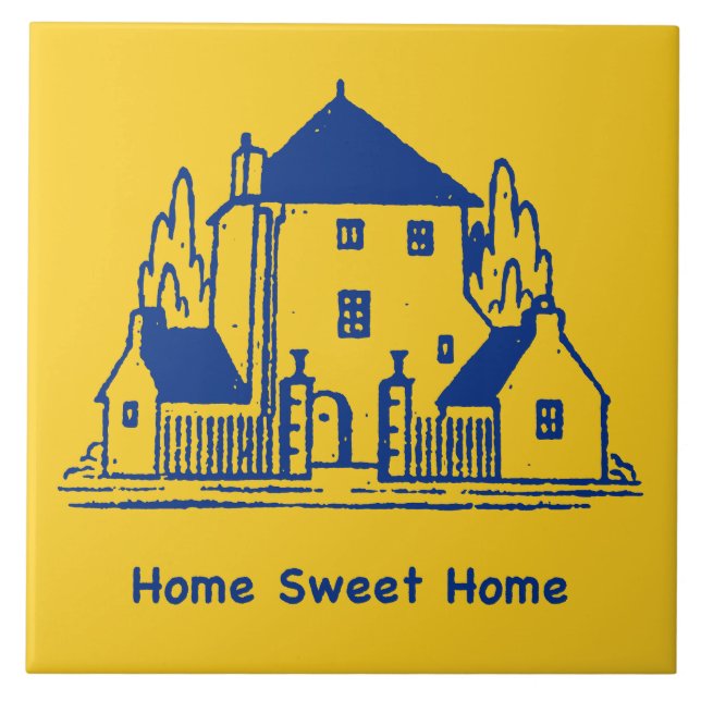 Azulejo De Cerâmica Home Sweet Home (Frente)
