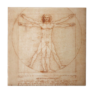 Azulejo De Cerâmica Homem de Vitruvian
