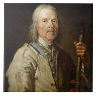 Azulejo De Cerâmica Homem que guardara uns funcionarios, c.1800 (óleo