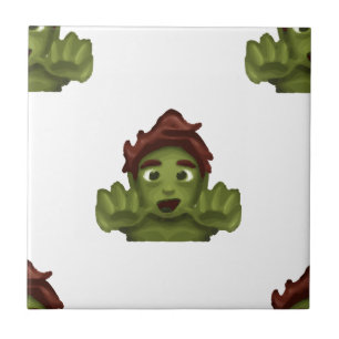 Azulejo De Cerâmica homem zombie emoji