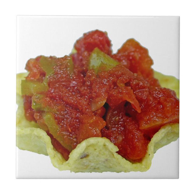 Azulejo De Cerâmica Homemade Salsa (Frente)