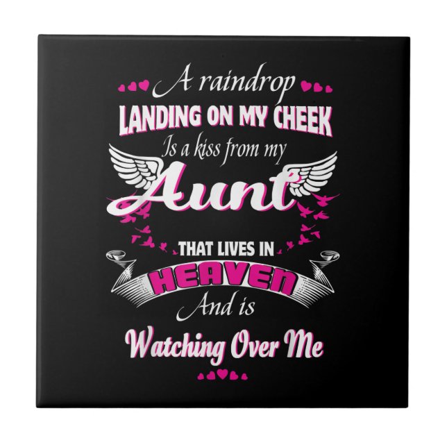 Azulejo De Cerâmica Homens Perdem Tia No Memorial Minha Tia (Frente)