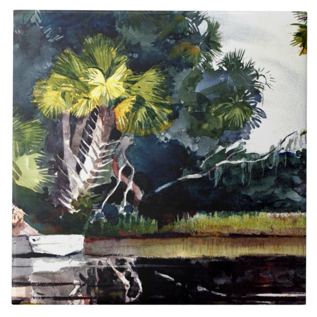 Azulejo De Cerâmica Homer - Selva de Homosassa, (Frente)