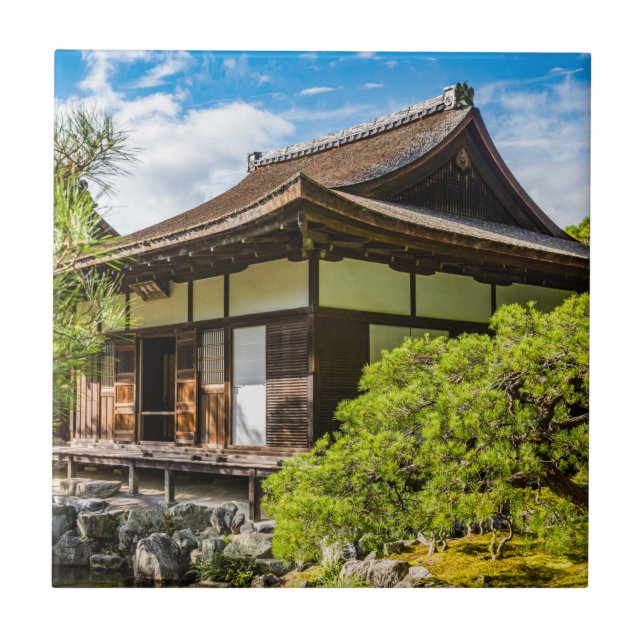 Azulejo De Cerâmica Hondo ou salão principal em Ginkaku-Ji, Quioto (Frente)