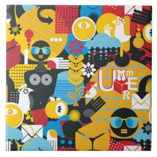 Azulejo De Cerâmica Hora de Verão