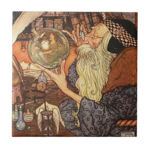 Azulejo De Cerâmica Hora Pai Vintage Ano Novo