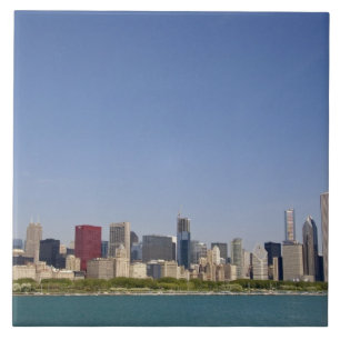 Azulejo De Cerâmica Horizonte de Chicago, Illinois, EUA.